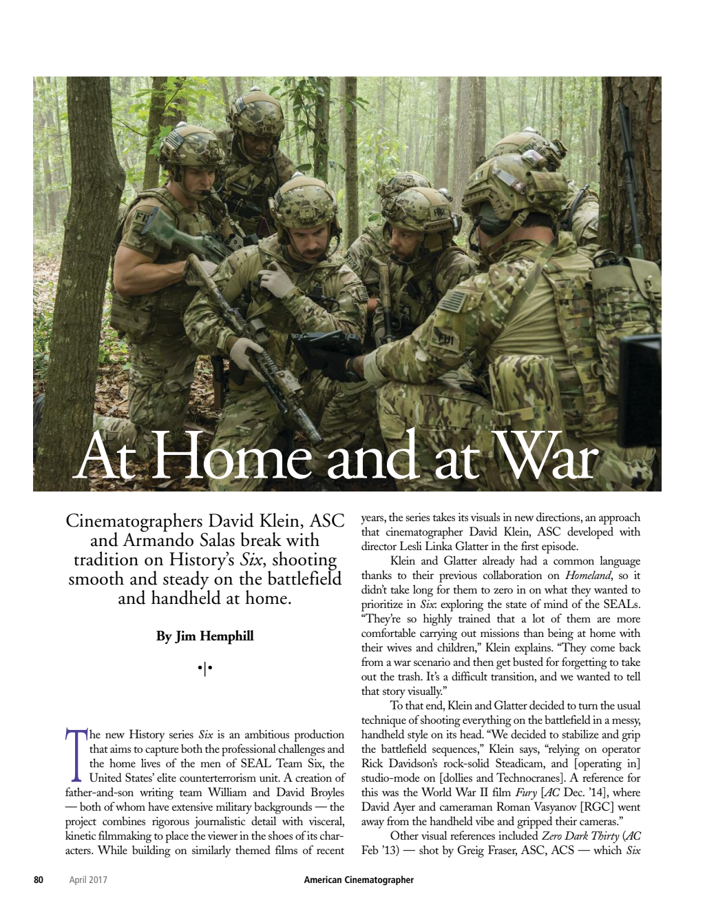 american cinematographer apr 2018 six summilux c